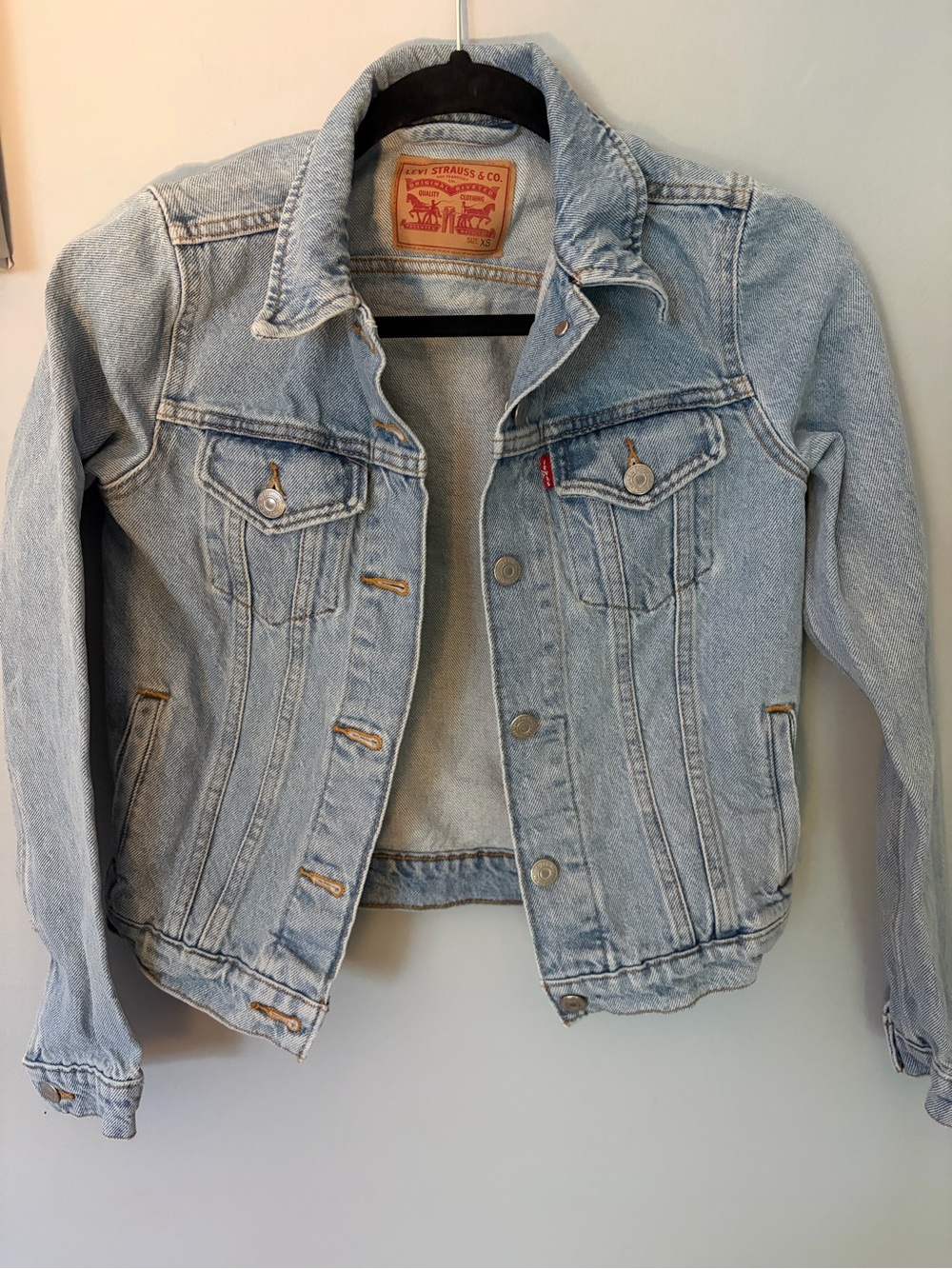 Levi's Original Trucker Denim Jacket Light Wash Women's Size XS